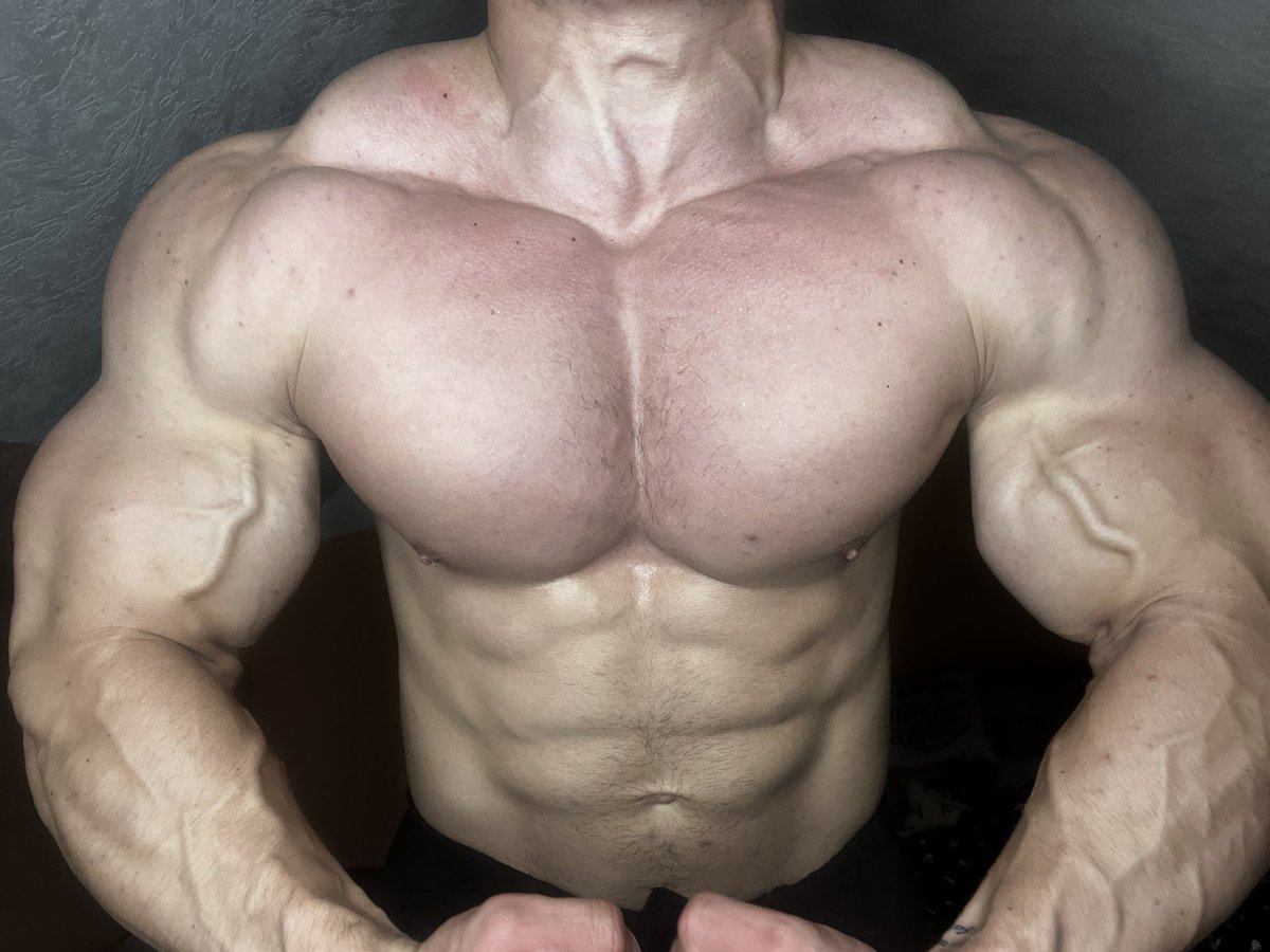 RomanMuscleGod's tweet photo. Train hard my pectoral muscles DONE ✅ https://t.co/rMKMInV7yQ