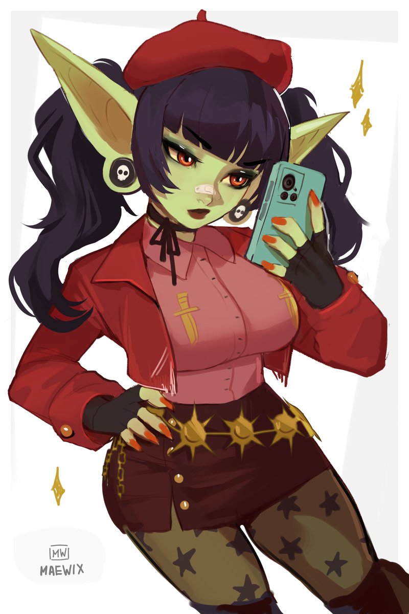 #Gobtober2023
Day 8: modern
OC Phoebe Bane