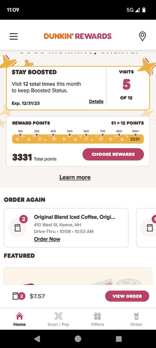 cherylfic's tweet photo. @dunkindonuts my god at least 20 minutes in a drive through for two coffees is rediculous https://t.co/2BNZAa4taL