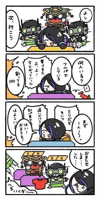 強い人は漁りが早いのでこうなります #ApexLegends #APEXイラスト