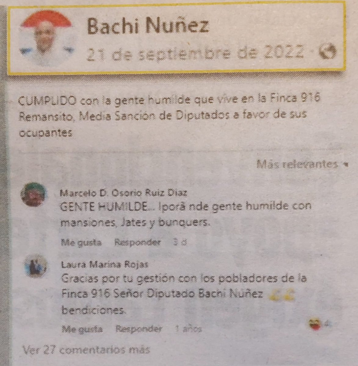 NarvaezN8338's tweet photo. Debe estar fuera del recinto parlamentario es promotor y gestor de invasión en propiedad del Estado. Solo para beneficiar a Ricos. #BachiYaNoPuedeSerSenador. Promotor y gestor para invadir Aeropuerto de Villa Hayes. #RepresentanteDeInvasores
#PerdidaDeInvestiduraYa
#PYKY https://t.co/1B2jggWdDV