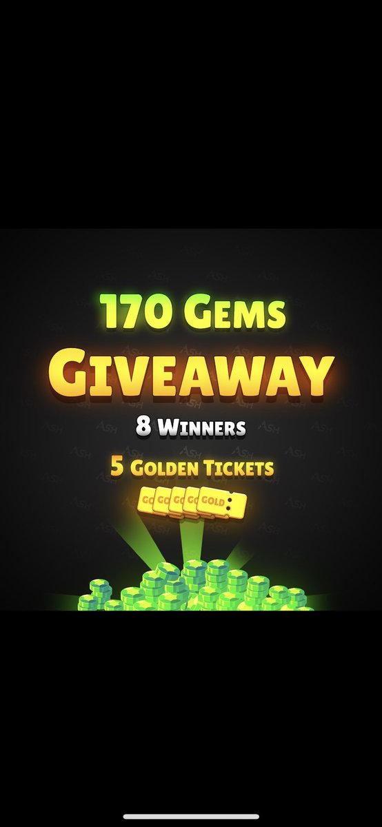 8x 170 Gem Code GIVEAWAY 🌟with a chance to get a GOLDEN code! 🌟

To enter: 
⭐️ Follow <a href="/MY__sho0316/">しょー</a> 
⭐️ Retweet &amp; Like 

Good luck all! Winners picked October 17th #ShootingStarrDrops #BrawlStars