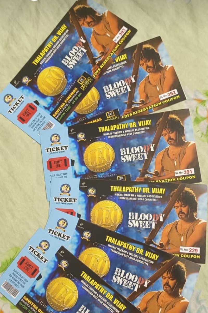 Hey guys...got this and would be travelling to watch with all the Thalapathy fans....Hurray...
