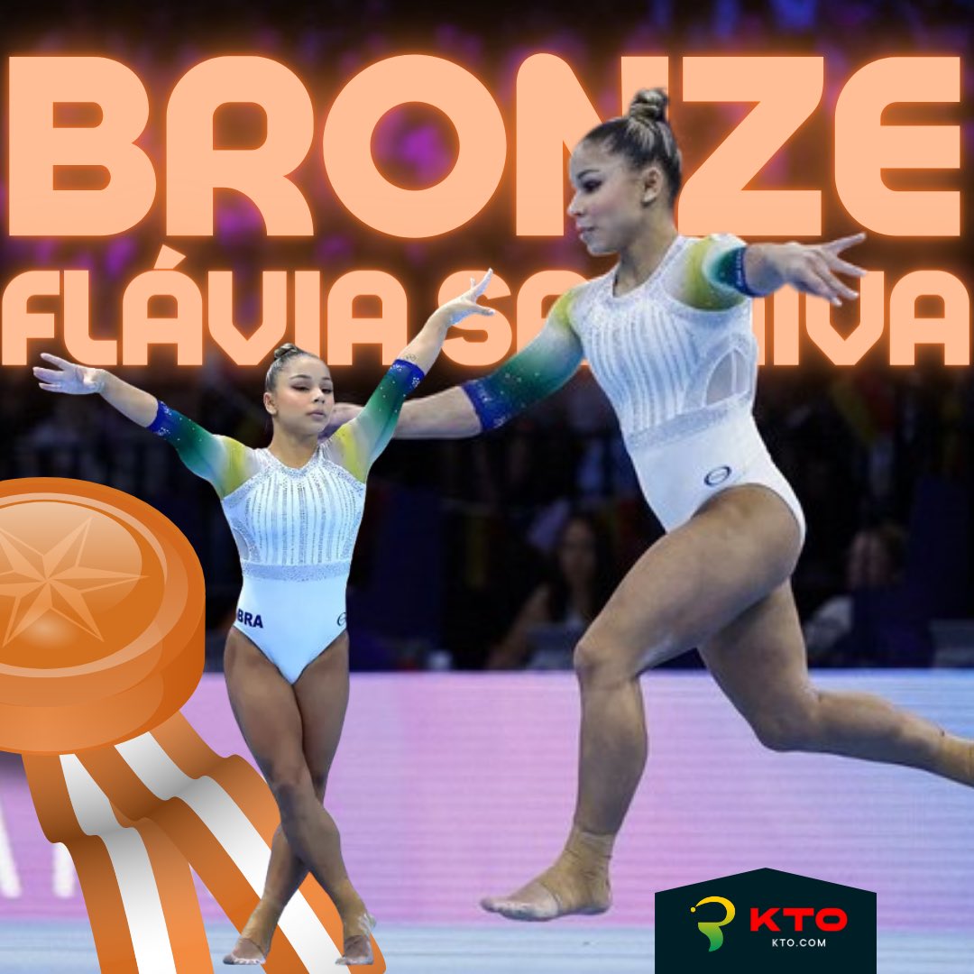 piuesportes's tweet photo. REBECA E FLAVINHA NO PÓDIOOOO! 🤸‍♀️

Que dia espetacular para a ginástica artística brasileira no Mundial da Antuérpia 🇧🇪

Rebeca Andrade 🇧🇷 é medalha de prata no solo com 14.500 🥈

Flávia Saraiva 🇧🇷 é medalha de bronze no solo com 13.966 🥉 https://t.co/2AhuPRnTWn