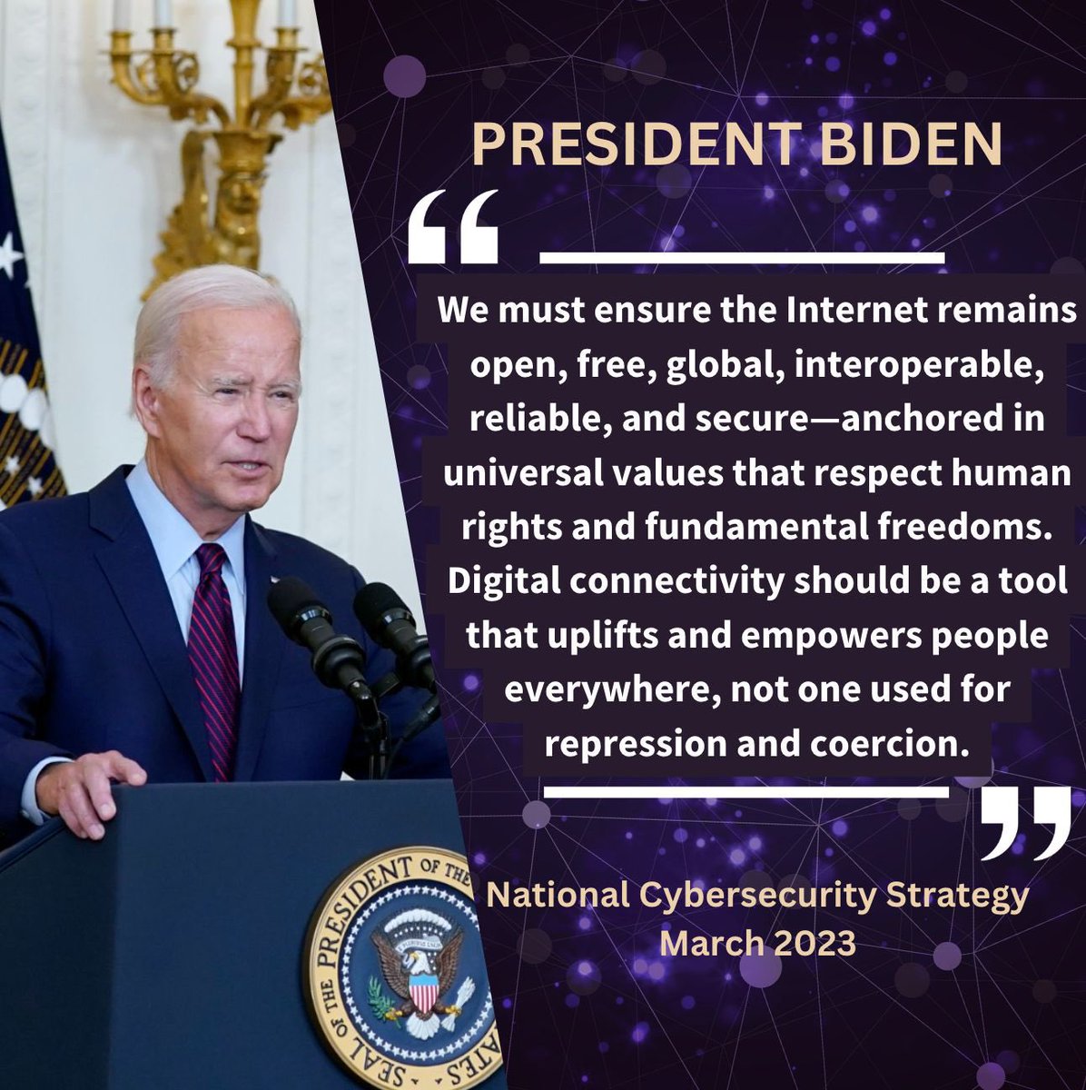 October is #CybersecurityAwareness Month. 🇺🇸 is dedicated to forging international partnerships on cyber issues. @usembassyq8 we are collaborating with our 🇰🇼 allies to build a digital ecosystem that is defensible, resilient, and aligned with our values.

#USAinQ8