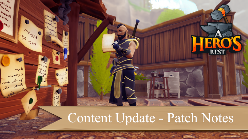 💫Hey everyone!💫

🤩Check out the new Patch v0.750.27! 🤩

🚚Trade Routes!
🛡️Hero Quest Behavior!
🙋Hero Retirement!

💥Full Patchnotes here:💥
➡️tinyurl.com/AHR750⬅️

🚂#steam: tinyurl.com/AHerosRest 
📷#EpicGameStore: tinyurl.com/AHerosRestEGS

#gamedev #indiegame #pcgamer