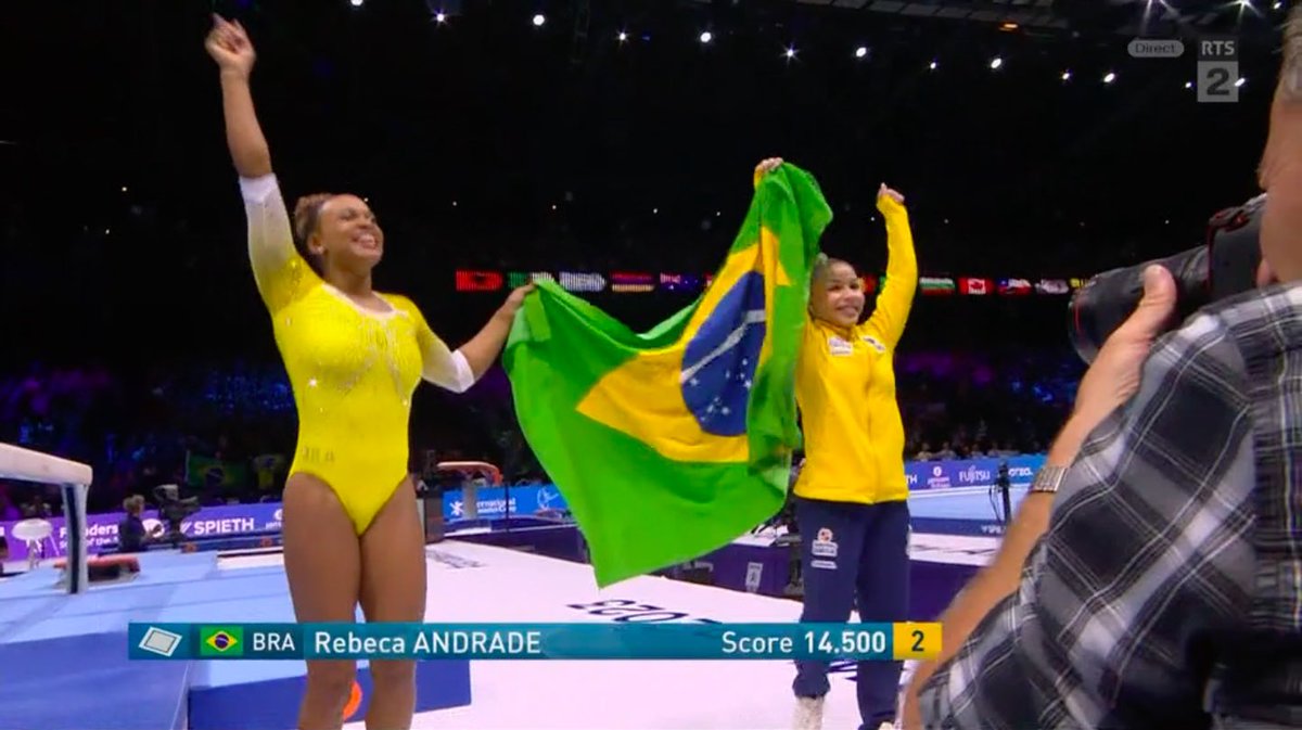 NelsonCarterJr's tweet image. 🤸‍♂️ CM - SOL 

🥇 Simone Biles 🇺🇸 14.633 
(6.7/8.033) 
🥈 Rebeca Andrade 🇧🇷 14.500
(6.1/8.400) 
🥉 Flavia Saraiva 🇧🇷 13.966 
(5.7/8.266) 
#Antwerp2023