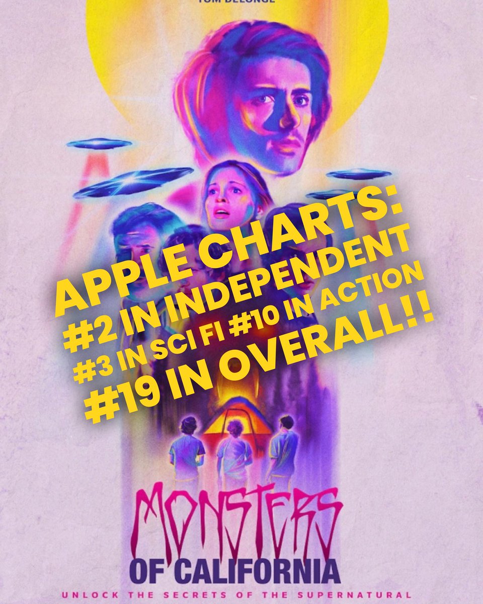 tomdelonge's tweet image. 24hrs later!!! MONSTERS OF CALIFORNIA OUT NOW - thank you so much everyone 🤘🏼 Small movie, big heart. @ToTheStarsMedia #Amazon #Apple