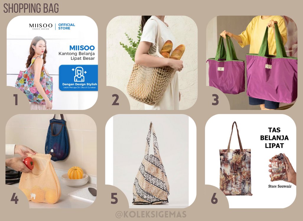 ⤹ Tas Belanja 🛍️𓐐𓎩 ‧₊˚ ⋅
1. shope.ee/6AJRBMbhLg
2. shope.ee/1VXbcoAWNb
3. shope.ee/LLeEfoEHJ
4. shope.ee/20TsDkdDaF
5. shope.ee/2AnIQ3C31e
6. shope.ee/6zsYAuC3RE