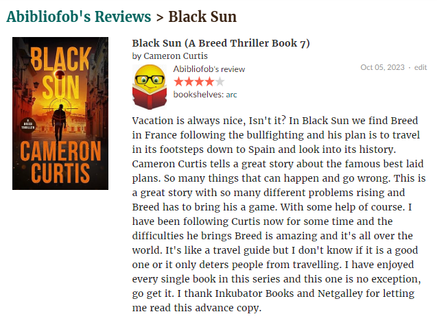 Abibliofob's tweet photo. Breed is back in a great new book, out in stores today. #BlackSun #Breed #CameronCurtis https://t.co/u4OvxtMojC