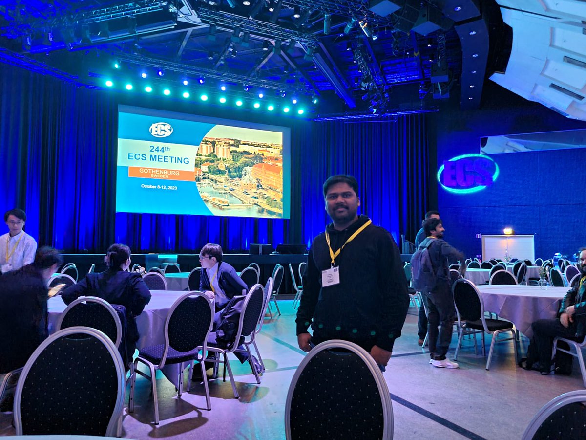 kishorek7193's tweet photo. #244th ECS meeting, Gothenburg, Swedan. I am really very proud and happy to participate it. https://t.co/GCgNcEDxMJ