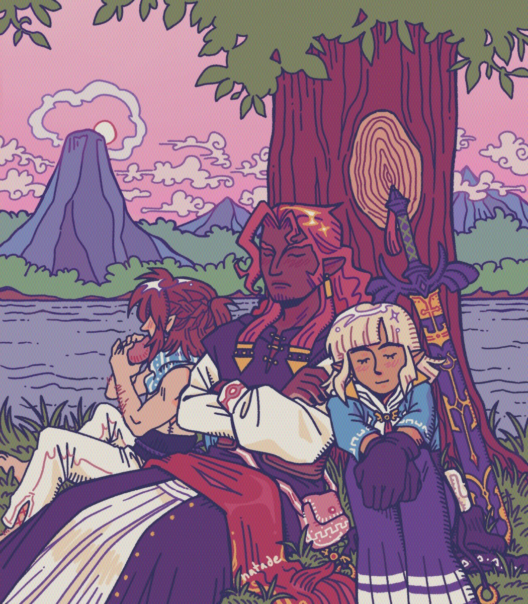 natade_art's tweet photo. whats up guys im on twitter again because im procrastinating on a paper so ill drop my latest zelda au art https://t.co/pdbvlSz6Gf