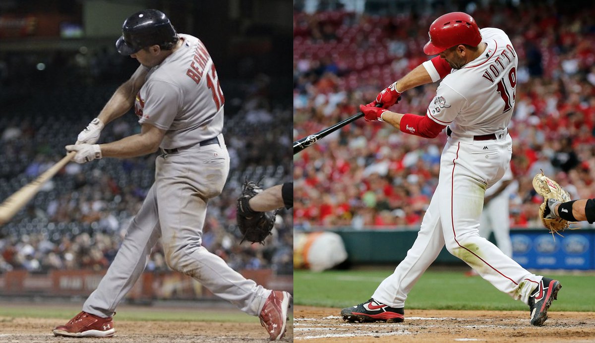 notgaetti's tweet image. Lance Berkman or Joey Votto and why?

Berkman (1879 games)
• .293/.406/.537 (.943 OPS)
• 422 2B, 366 HR, 1234 RBI
• 1146 R, 86 SB, 144 OPS+
• 6x ASG, WS Champ

Votto (2056 games)
• .294/.409/.511 (.920 OPS)
• 459 2B, 356 HR, 1144 RBI
• 1171 R, 80 SB, 144 OPS+
• 6x ASG,…