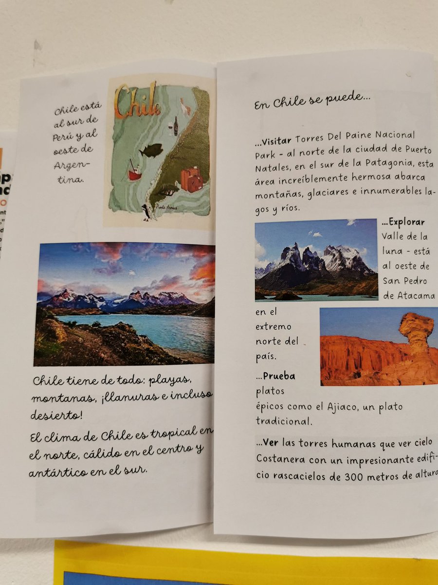 GiggLanguages's tweet photo. Year 9 Spanish students have been discovering more about the geography, gastronomy and cultural heritage of Latin American countries whilst practising new grammatical structures. The brochures they have produced are 'maravillosos' !!! @giggschool https://t.co/kNvwWnRDO4