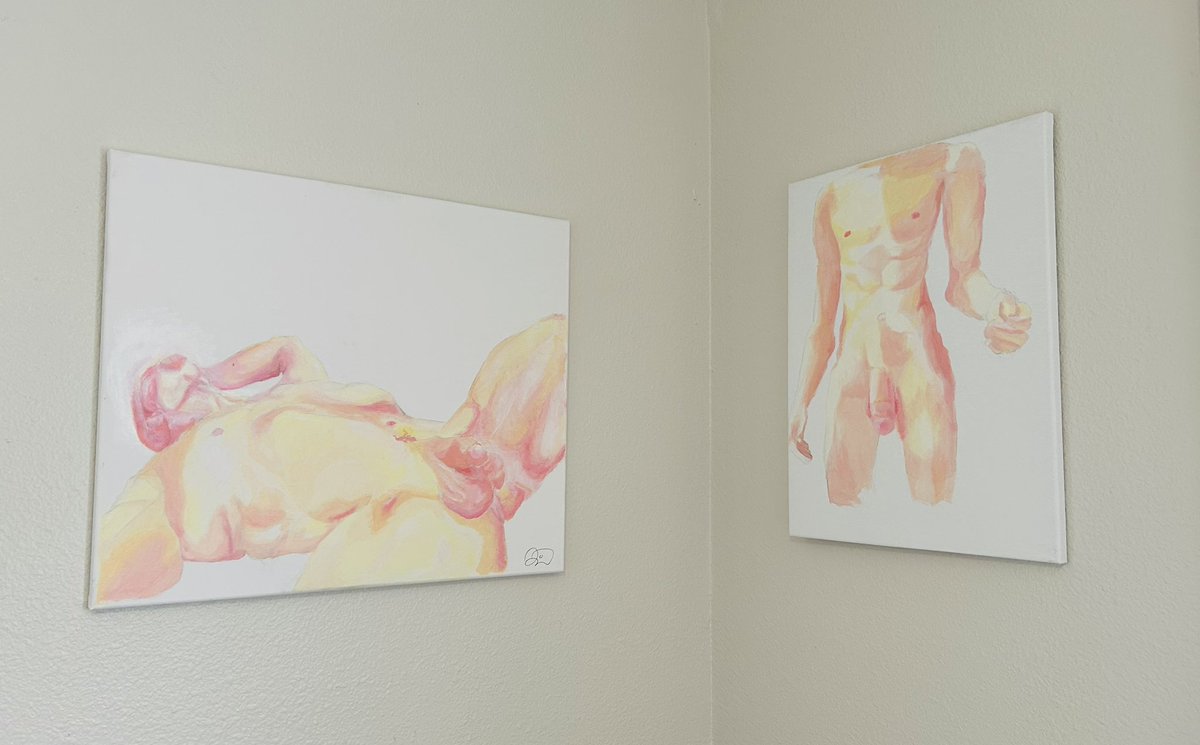 SanMoSally's tweet photo. Tactful Repose 24x20in, acrylic paint on canvas, 2023

Thank you for modeling Tony!

#gay #gayart #gayartist #lgbtqart #eroticart https://t.co/aPWjn6bKaw