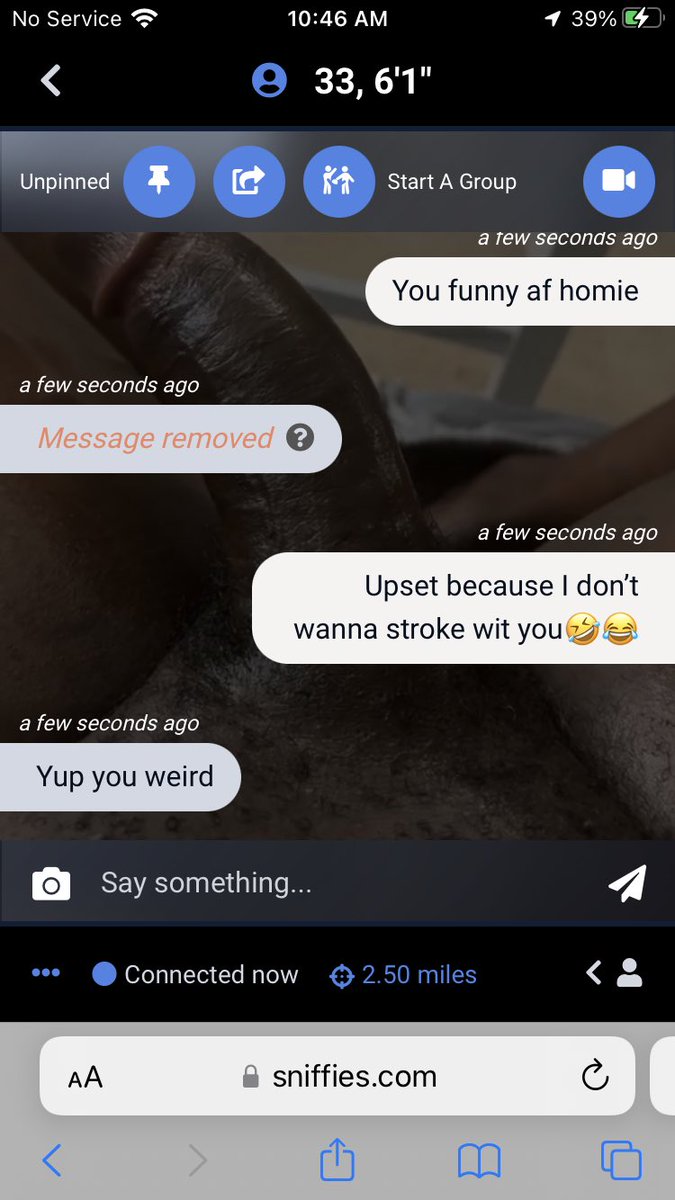 boi_marc's tweet photo. Yo this shit is comical nigga called me weird and my pic fake cause I didn’t want to stroke with him🤣😂😭 https://t.co/vm9bsTqyIo