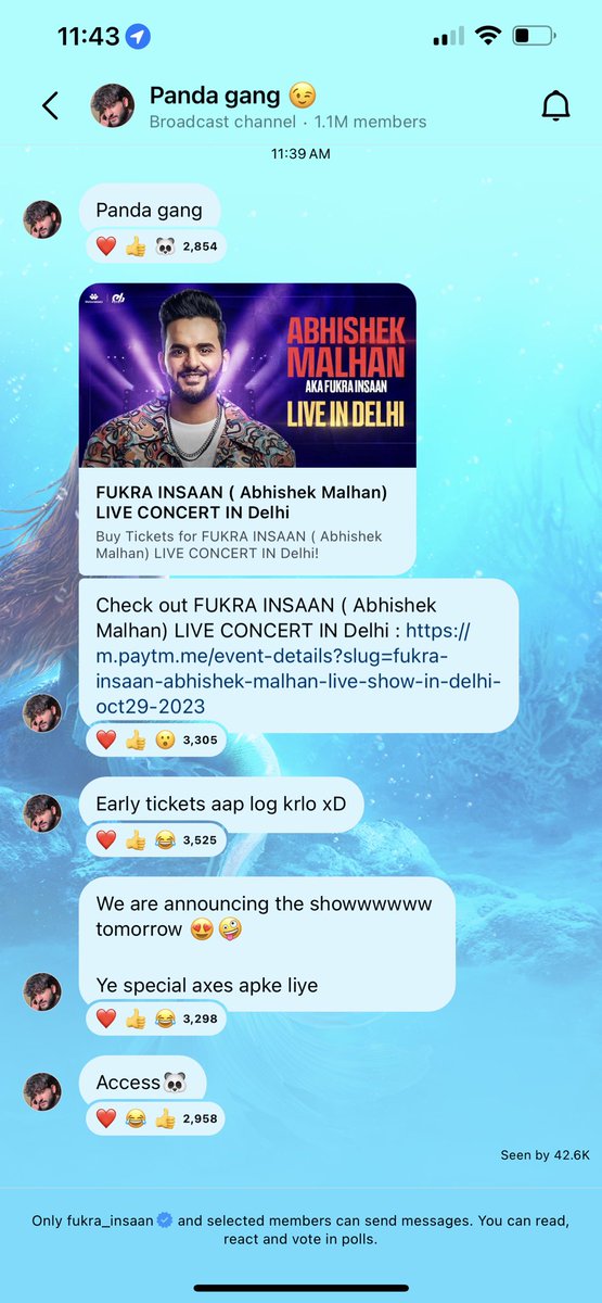 Dua Nadeem_19 (@duanadeem_19) on Twitter photo There is Abhishek’s live concert in Delhi ❤️🥹
Iwanna go but I can’t 🥺 because I live in 🇵🇰
But best of luck for your concert 🎶
Go and get your tickets guys jo ja sakte hai ✨Abhisha walo show your power Guys🙂
<a href="/AbhishekMalhan4/">Abhishek Malhan</a> 🫶
#AbhishekMalhan #Abhisha #PandaGang There is Abhishek’s live concert in Delhi ❤️🥹
Iwanna go but I can’t 🥺 because I live in 🇵🇰
But best of luck for your concert 🎶
Go and get your tickets guys jo ja sakte hai ✨Abhisha walo show your power Guys🙂
<a href="/AbhishekMalhan4/">Abhishek Malhan</a> 🫶
#AbhishekMalhan #Abhisha #PandaGang