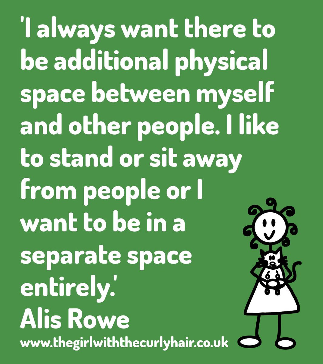#Autistic people often have a greater need for personal/#physicalspace than neurotypical people. If you are a neurotypical person, it's important to be aware of this because you may unintentionally be causing an autistic person #anxiety.

#personalspace #space #autism