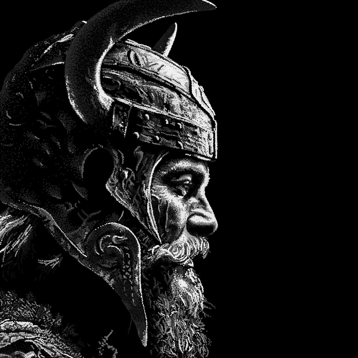 zacfranklin's tweet photo. Highlighting some creators for #EfdotCuration by @EfdotStudio
This is Valhalla by @kj__draws
I was lucky enough to snag this on auction and it came with Skull of a Deer companion edition.
Works in the On Point collection are done dot by dot and the detail looks amazing https://t.co/npi7oNPVKq