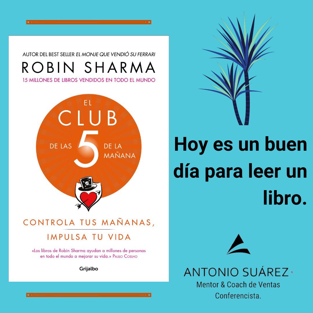 Antojosua's tweet photo. En este libro su autor Robin Sharma nos invita a seguir las rutinas que han hecho posible que muchas personas alcancen grandes resultados al tiempo que su felicidad y vitalidad aumenta. https://t.co/rGPN4Tf7rY