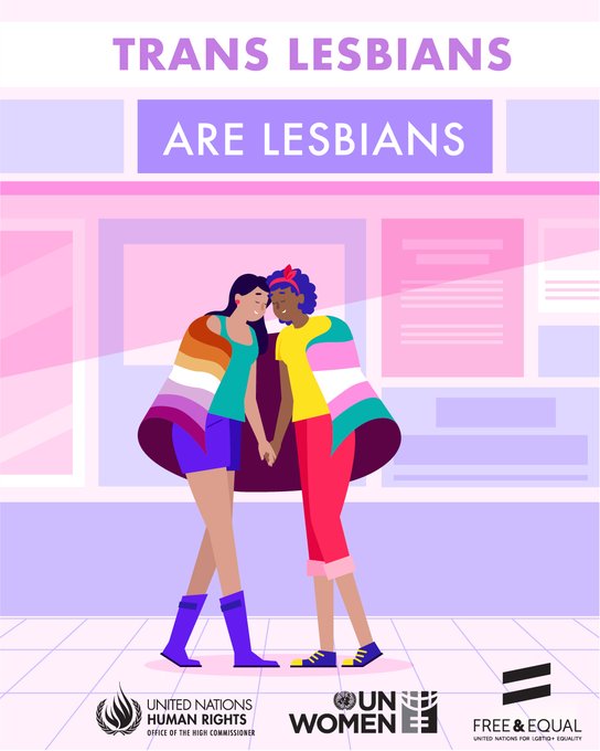 UN Women over the top craziness. It claims ‘trans lesbians are lesbians too’