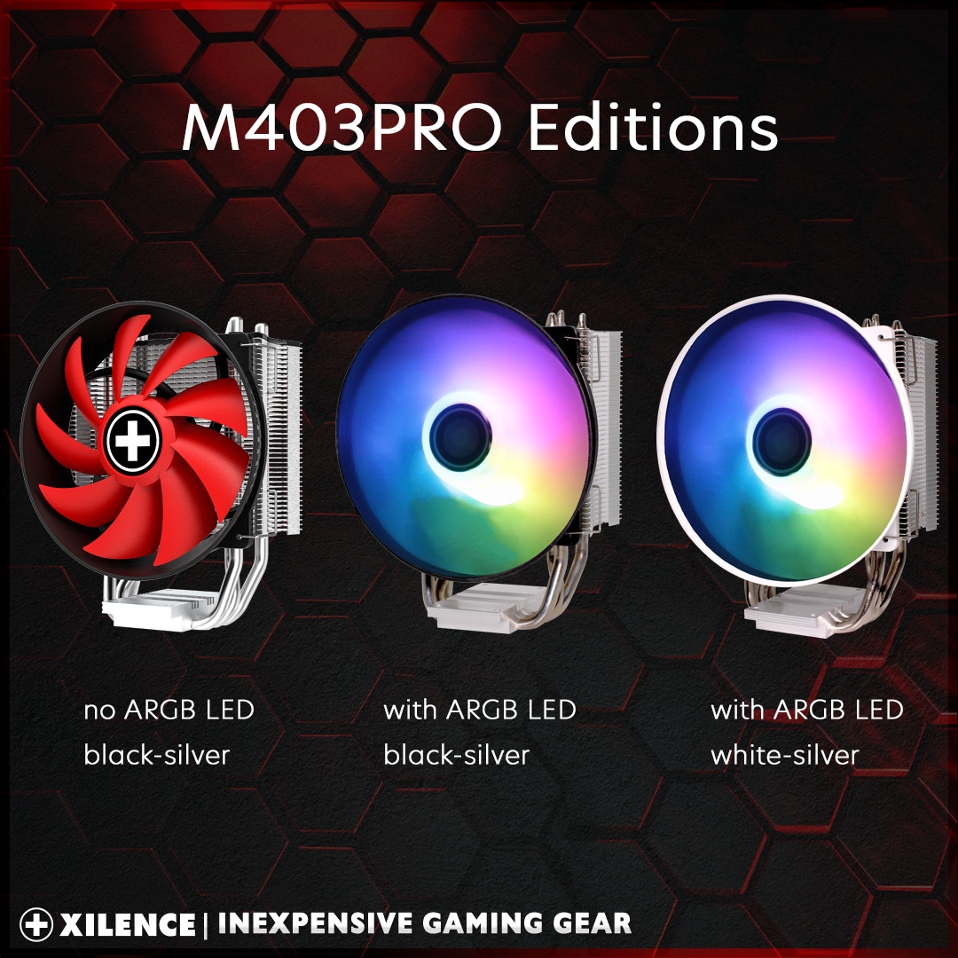 XilenceTeam's tweet photo. 🌬️ Elevate Your CPU Cooling Game with Xilence M403PRO Series! 🆒
Presenting you the M403PRO Series, where form meets function in perfect harmony! 🖥️💨
#Xilence #cpucooler #heatpipe #cooler #pwm #argb #led #gaming #gaminghardware #pc #pchardware #hardware #tdp https://t.co/wCwz6ugnMF