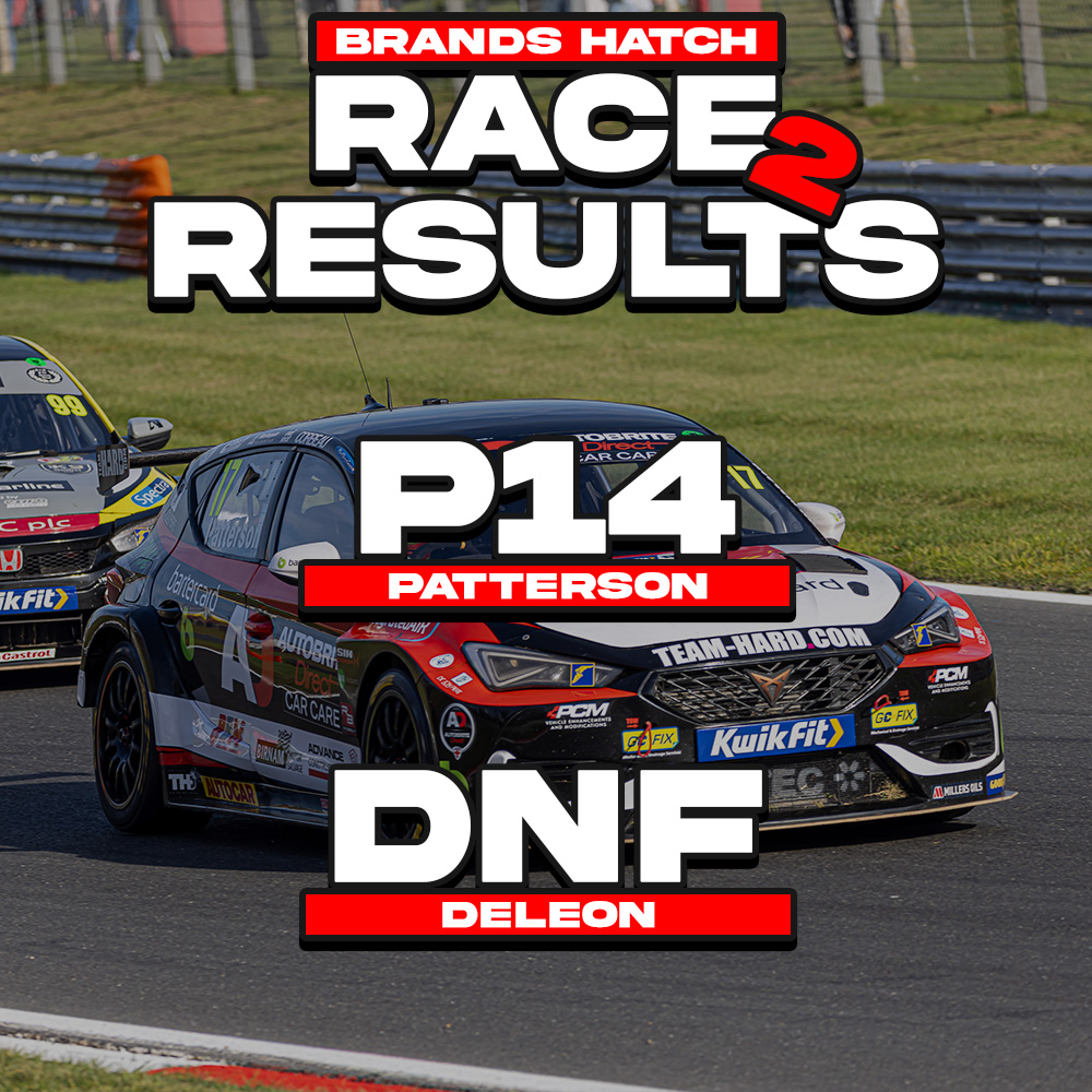 Two cars in the top 10, and four in the points. So far so good as the curtain starts to close on the 2023 season. 

Just one more to go at 17:25, let’s ave’ it! 👊 

#TeamHARD #BTCC #SeasonFinale