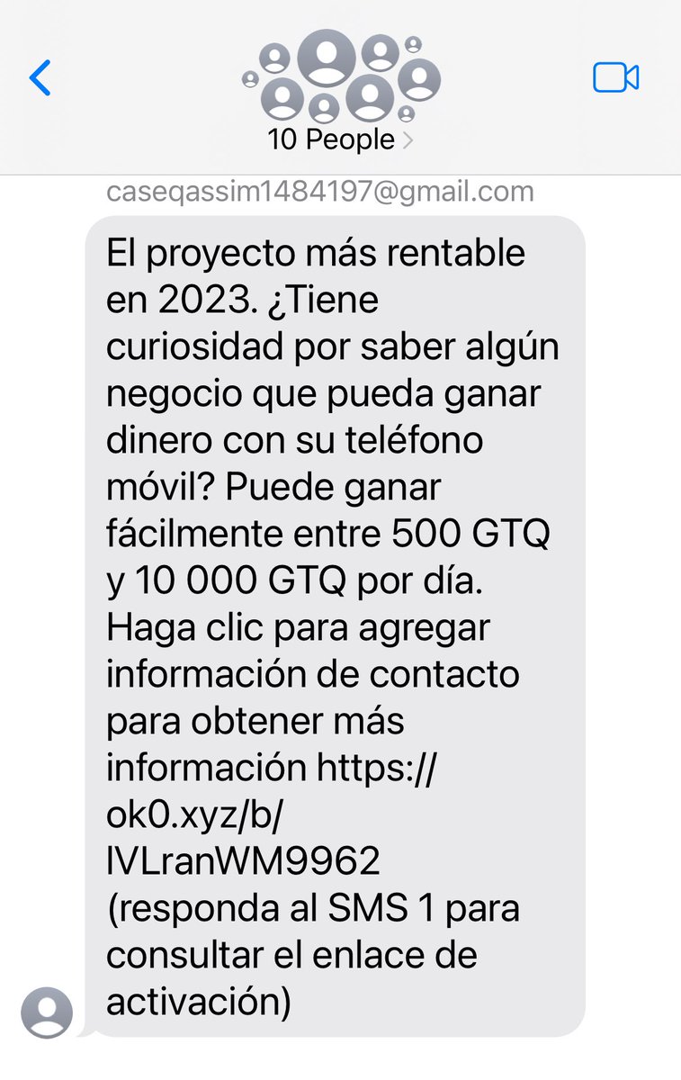 Si usted está preocupado porque los bloqueos le impiden ir a trabajar, o llevar sus productos a mercado, no se preocupe. 
Con ofertas como la que me llegó a mí, podrá trabajar desde casa ganando hasta 10 mil quetzales diarios!
La fortuna toca a mi puerta! 🙌🏼 🤪🤣🤣🤣