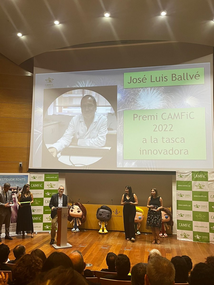 Moltes gràcies  CAMFIC pel premi a la tasca innovadora!!