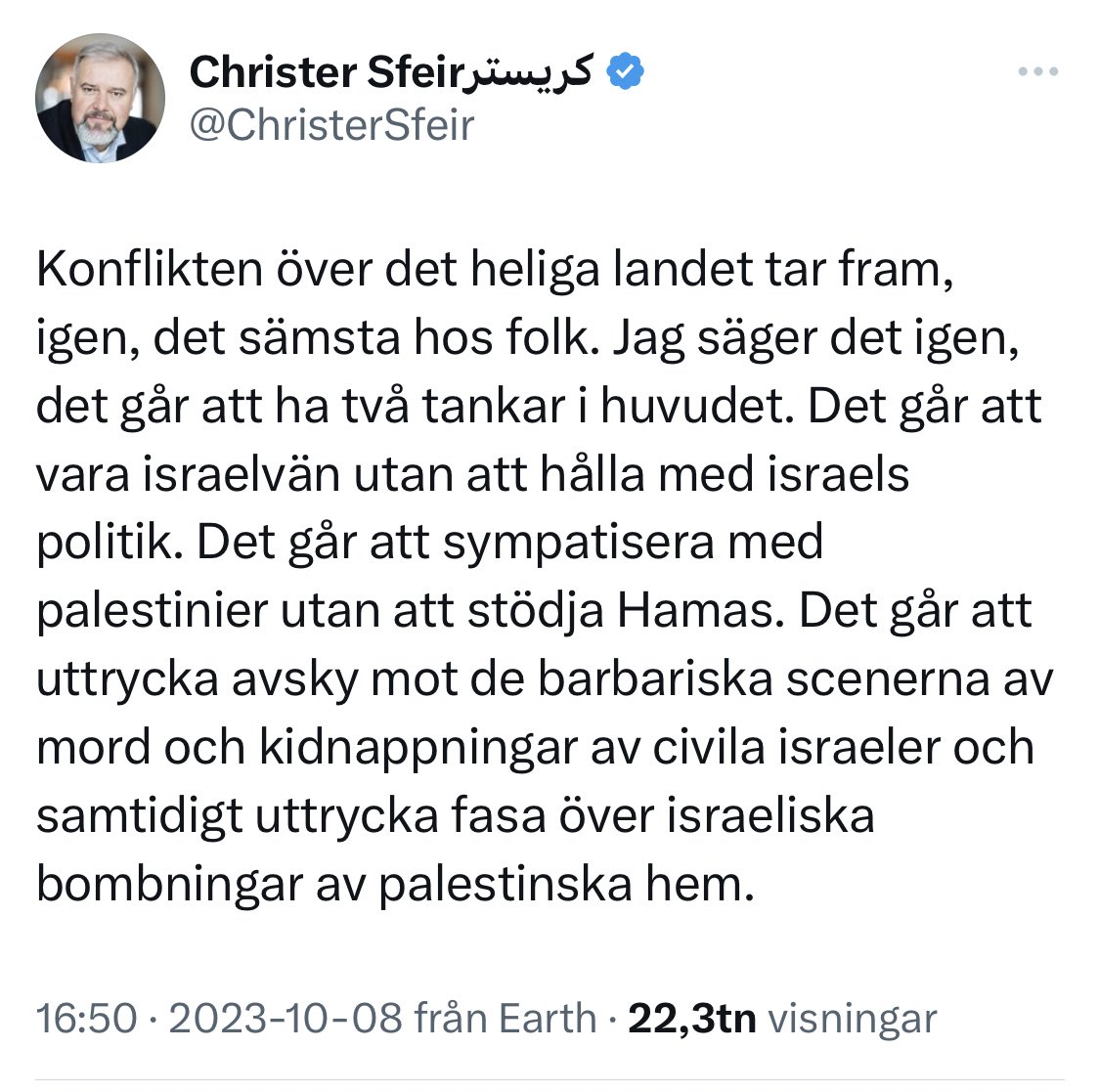 olaspannar's tweet image. Som @ChristerSfeir skriver
