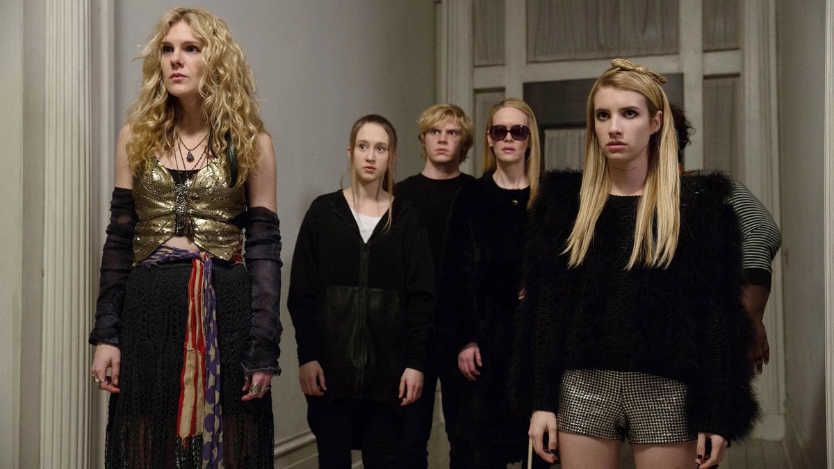 PopBase's tweet photo. ‘American Horror Story: Coven’ premiered 10 years ago today. https://t.co/2PYAsBv5c1