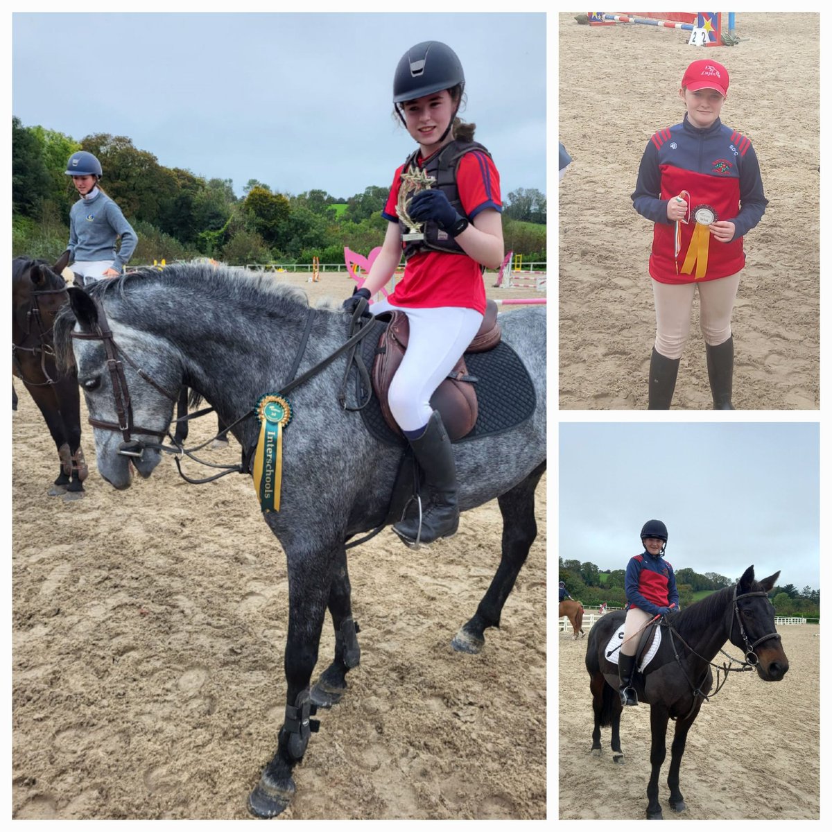 Well done to Ava Cotter 1st year and Sarah O'Connor 2nd year both jumping clear at Maryville Interschools today with Ava a brilliant 3rd in her class. Rosettes all round. Thanks to <a href="/LoretoFermoy/">Loreto Fermoy Cork</a> and to Ms Hennesy for organising #showjumping