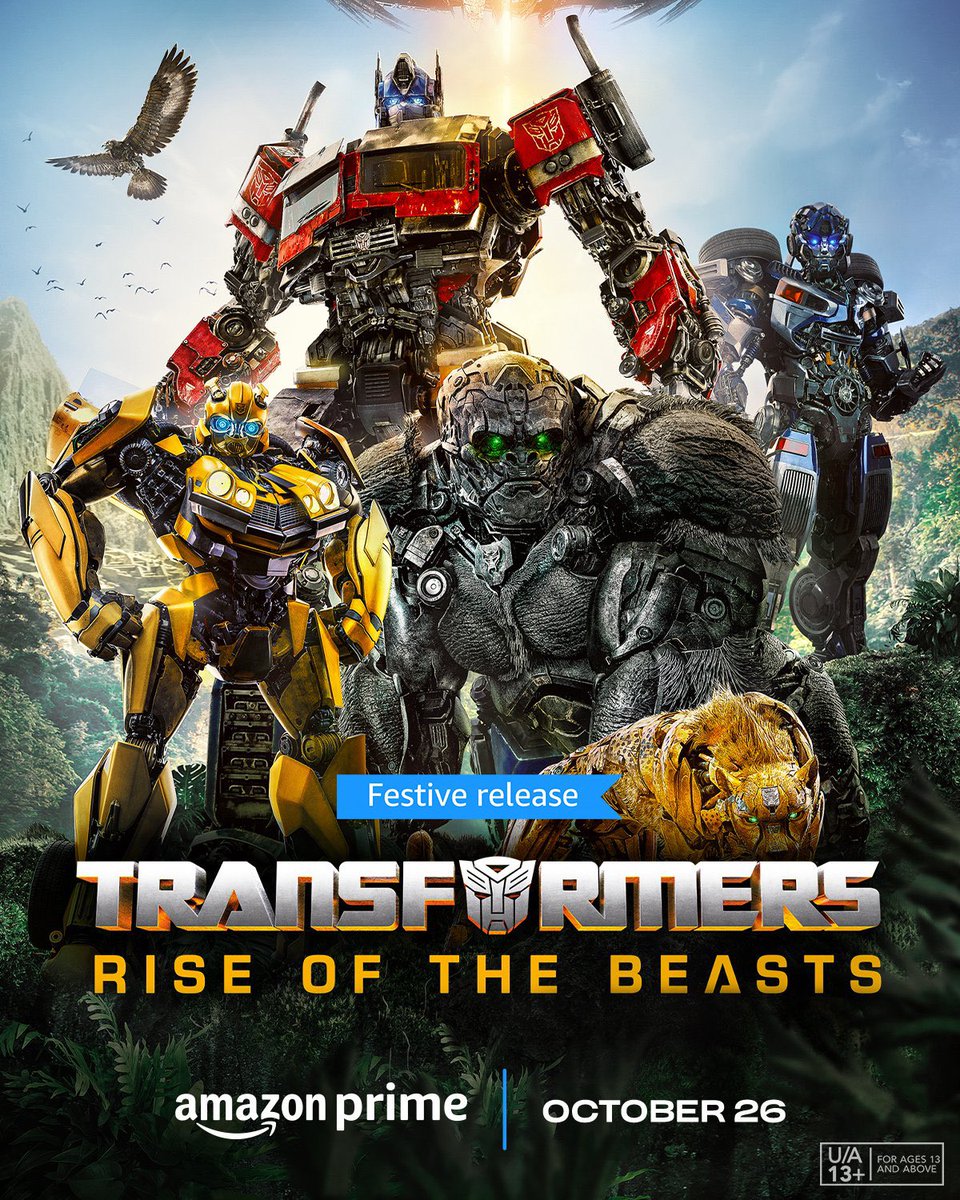 #StreamingUpdate🔔

#TransformersRiseOfTheBeasts Will Premiere On Oct 26th On #PrimeVideo

Audio available in Eng. Hin. Tel. Tam.

#cinemaaghar