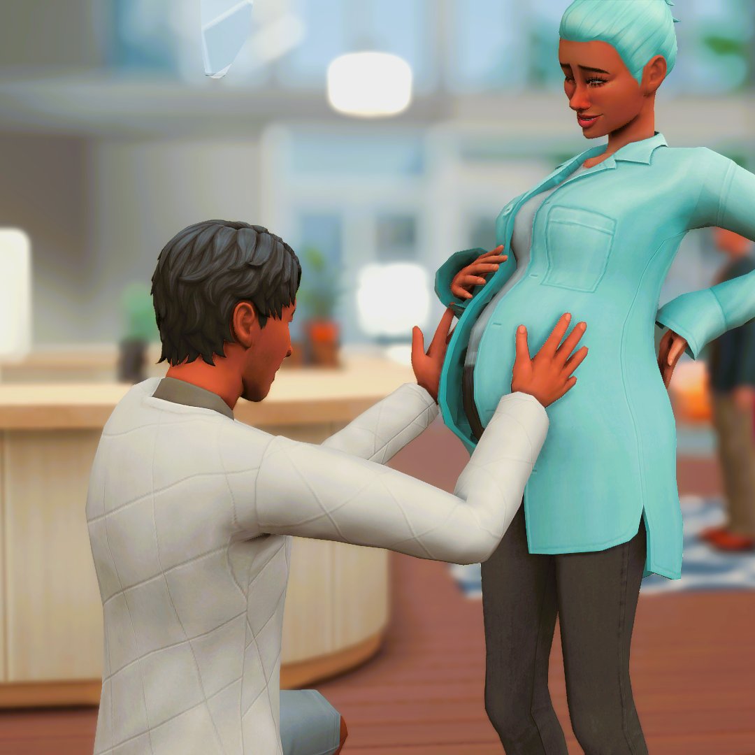 Capricornica_'s tweet photo. Ciana comes walking out of the doctors office with smile: even though she would of be honored to give the Kapoors a baby boy, that just wouldn't be happening this pregnancy, because it's a girl! Allen was so excited he could hardly stop laughing #Sims4notsoberry #Sims4gettowork https://t.co/SKOby4ayAl