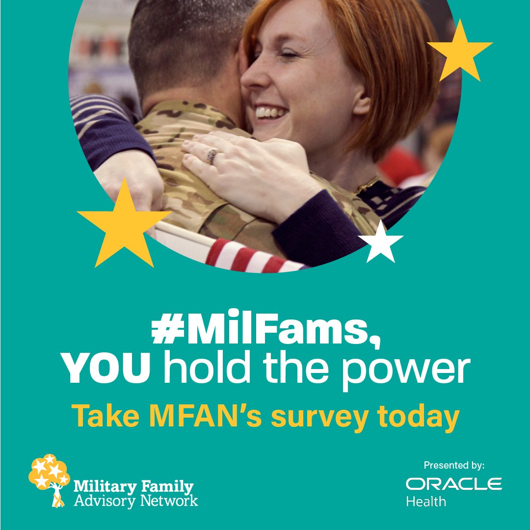 The 2023 @Mil_FANet Support Programming Survey is live, and we're helping them spread the word. All military-connected family members can shape #militaryfamily policies, programs, and resources by sharing their story at milfanet.org/survey. #MFANSurvey