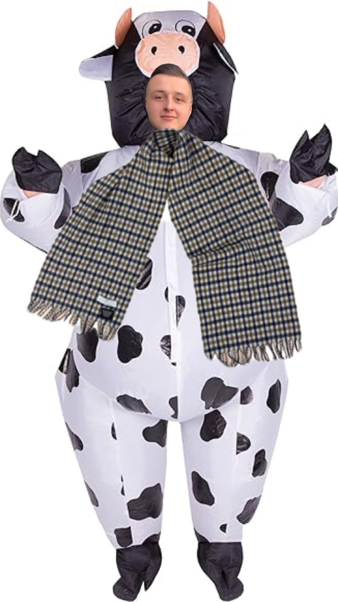 Stray cow on the loose. DO NOT APPROACH!! He seems very angry. #MooBank #MooTooMooRightNow