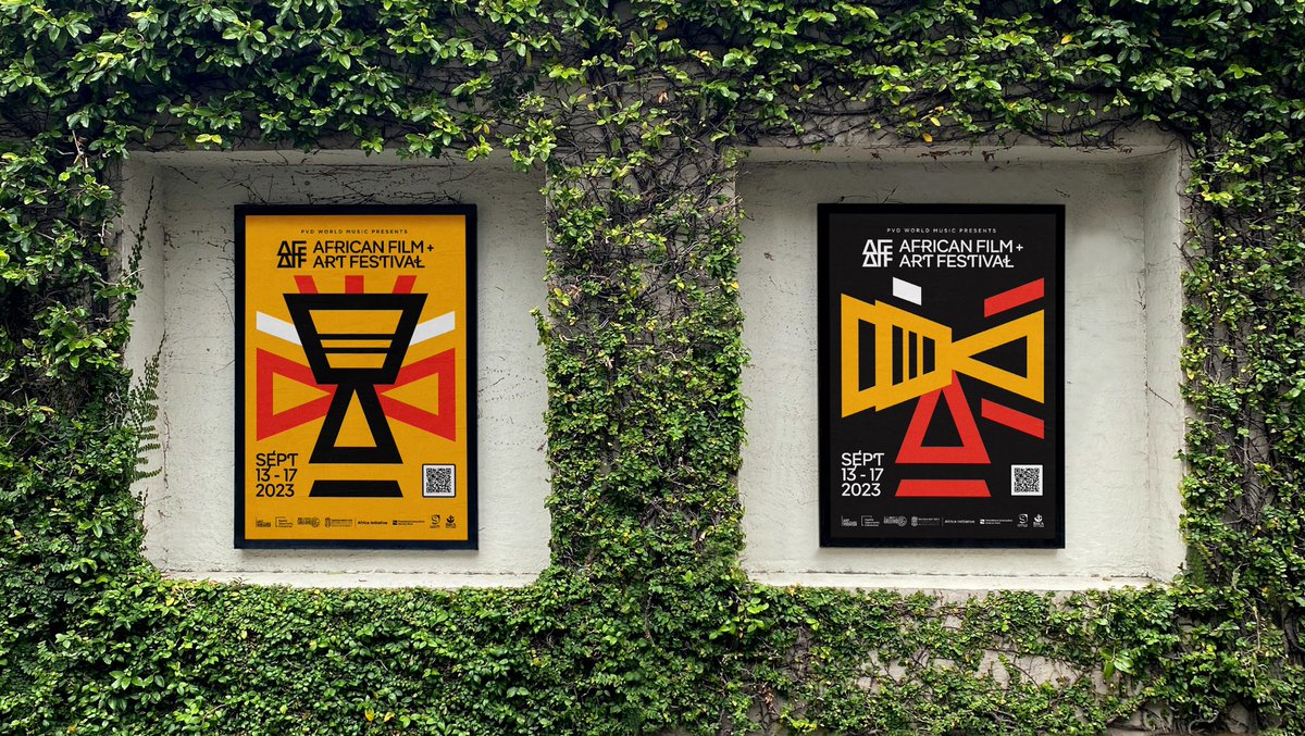 tshumaosmond's tweet photo. Crafted in South Africa by the esteemed  design studio, Mam’Gobozi Design Factory, this identity encapsulates the spirit of the 'African Film &amp; Art Festival,' which graced Providence, Rhode Island just a month ago.

Check out for more:
https://t.co/RoKRRVh1qg

#Africandesign https://t.co/6QvYrPiYDn