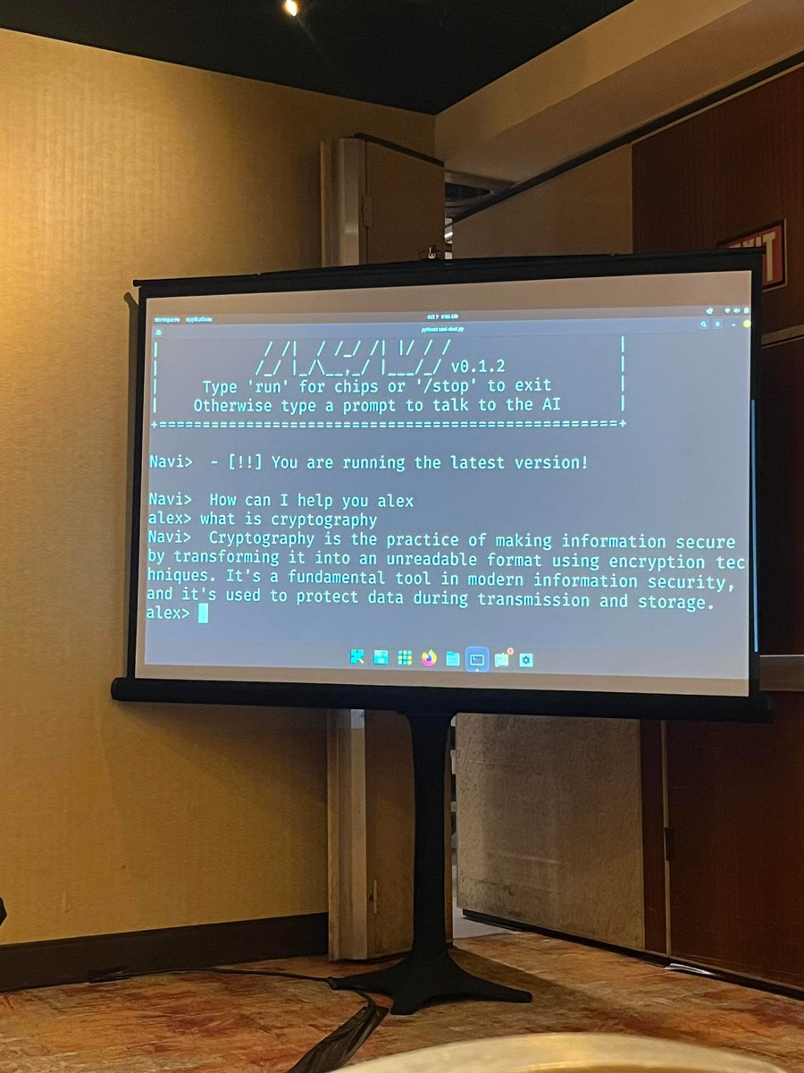 AlexKollarSSG's tweet photo. @JackRhysider My talk. Hands down. 
So far hardest thing I have done. 

It’s the capstone of the year to this point. https://t.co/cz50jDLu7T