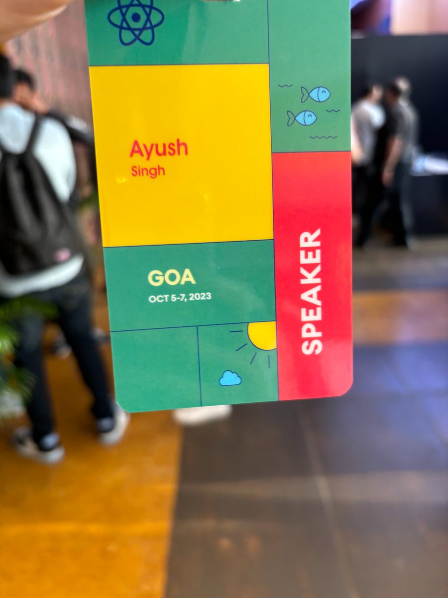 alphayush's tweet photo. @react_india was fun! Had a great time sharing @DisneyPlusHS's journey of optimizing INP metric 🚀

Also met a lot of amazing people in our web community! 
#ReactIndia2023 https://t.co/KE3pWt3QWc