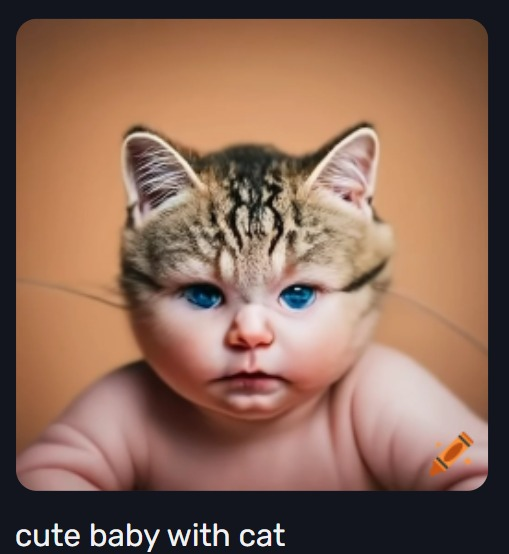 Deepfake audio of Keir Starmer doing the rounds will heighten worries about AI. 

Slightly reassured by what AI created when asked to draw "cute baby with cat".