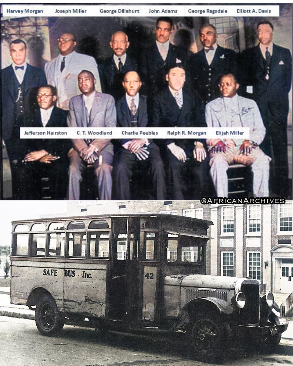 In 1926, thirteen black men put together their savings and founded  Safe Bus Company,  making it the largest black owned bus company at that time.

It was formed in Winston-Salem to serve the black neighborhoods due to segregation and operated till 1972.

Thirteen Black men put