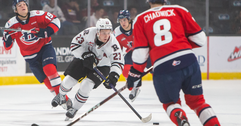 Rebelshockey's tweet photo. About last night... 

#RDREBELS I #WHL