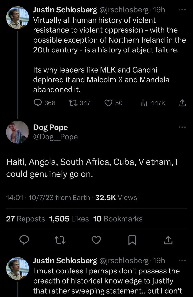 very smart person: this never happens.

fool: what about these times when it did?

very smart person: ah, well, perhaps I don’t know anything about the subject, but nevertheless,