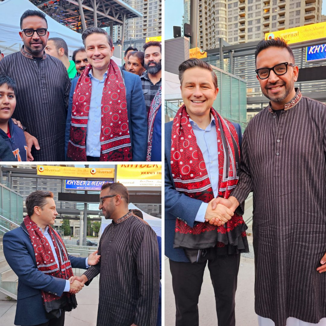 CanPakNarrative's tweet photo. @PierrePoilievre  Poilievre, the leader of the @CPC_HQ , Visited Khyber to Mehran, a successful event organized by Amir Shamsi of Universal Promotions.
There was a fantastic interaction with the people, and the community showed strong support for the CPC leader.
#PierrePoilievre https://t.co/gMgBLA17r7