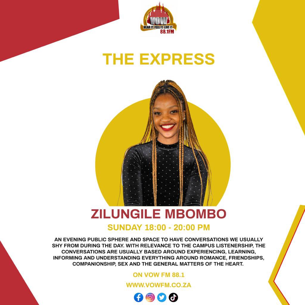vow_881's tweet photo. [ON AIR] 
#TheExpress with @Zee_Mbombo is now live from 6-8PM. Tonight on the #MjoloPanel:

How much do you tell your parents about your love life?

📻: 88.1FM
🌍: https://t.co/xfVRyYfFgT 
📞 : 011 717 9881
💬: 074 577 9461 https://t.co/5VU2vzu6mx