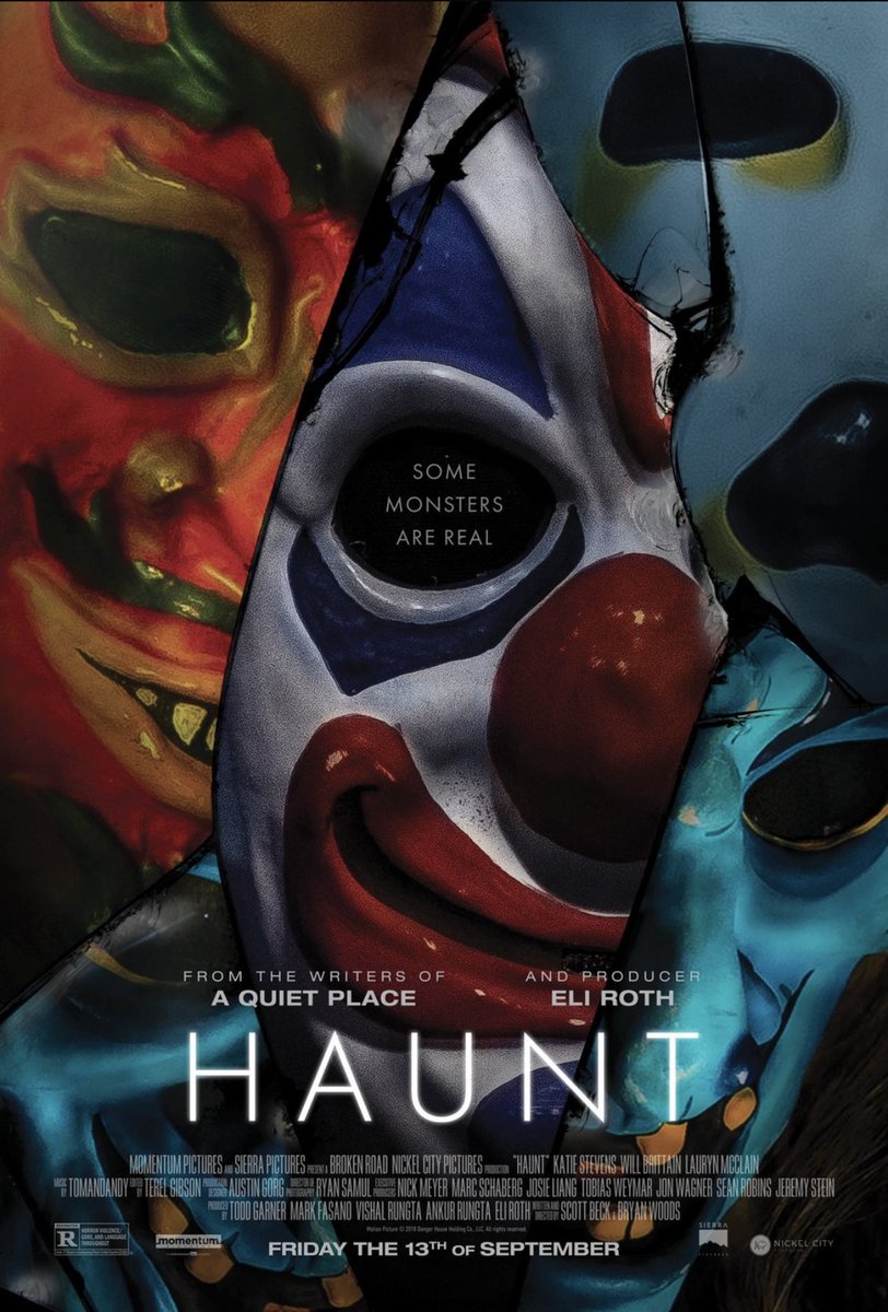 KHowDare's tweet photo. Day 5: Haunt (2019). The whole “haunted house is not what it seems”. Some the sfx were decent, the story was a bit stale. The characters were honestly annoying. Main redeeming factor is what happens to the boyfriend. 🎃🎃 https://t.co/wAEqtOA4mu