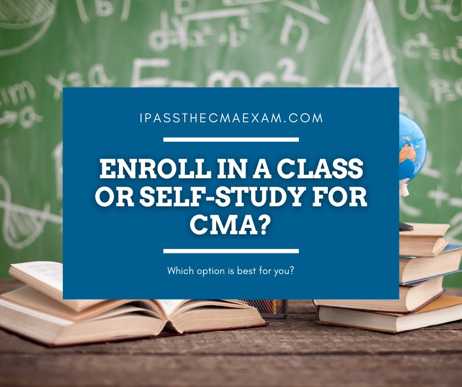 ipassthecmaexam's tweet photo. Are you trying to decide if you should enroll in a class or self-study for CMA? Our guest writer Yen has provided her perspective here: https://t.co/aOmmHbV2Zh #CMAExam #CMA #EarnCMA https://t.co/SnLMTcfUlh