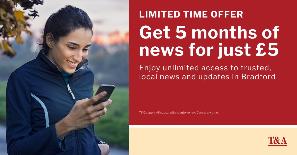 Unlimited access to the T&amp;A website, advert-light access, reader rewards and more 📰

Sign up here: thetelegraphandargus.co.uk/subscribe/?utm…