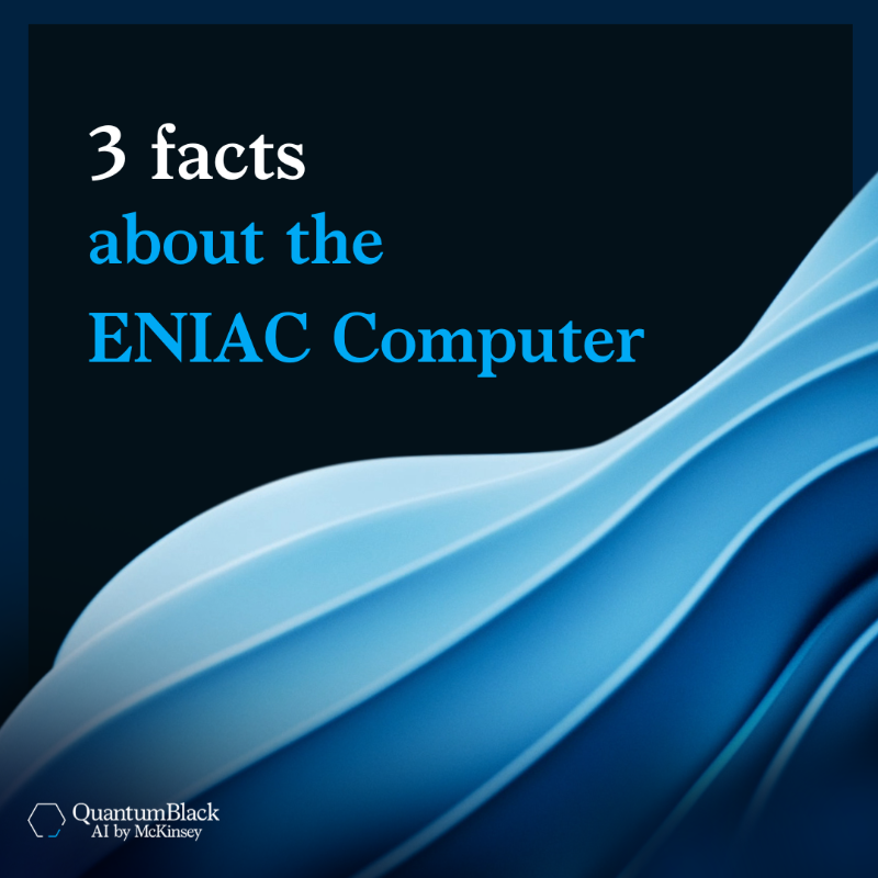 quantumblack's tweet photo. This week in 1955, the ENIAC Computer was retired after 11 years of activity. 💻 😮‍💨 

ENIAC was the first electronic, programmable, general-purpose digital computer. Swipe to learn 3 fun facts about this amazing piece of computing history. 👇 

#Digital #Data #AnalyticsFacts