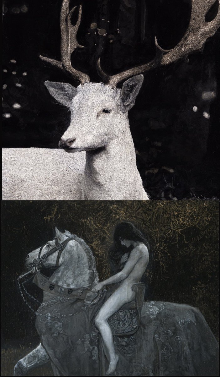 ‚Albino Deer. Fragment‘
13/15 15 xtz 

‚Lady Godiva‘ 
2/5 20 xtz 

Links below 💭